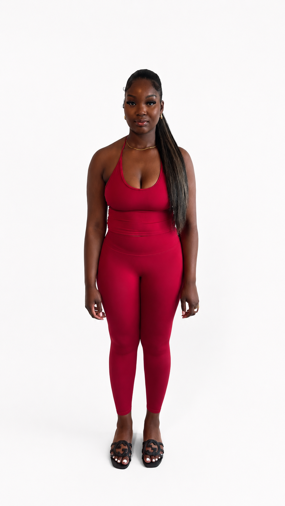 SS Cherry Halter Tank Set