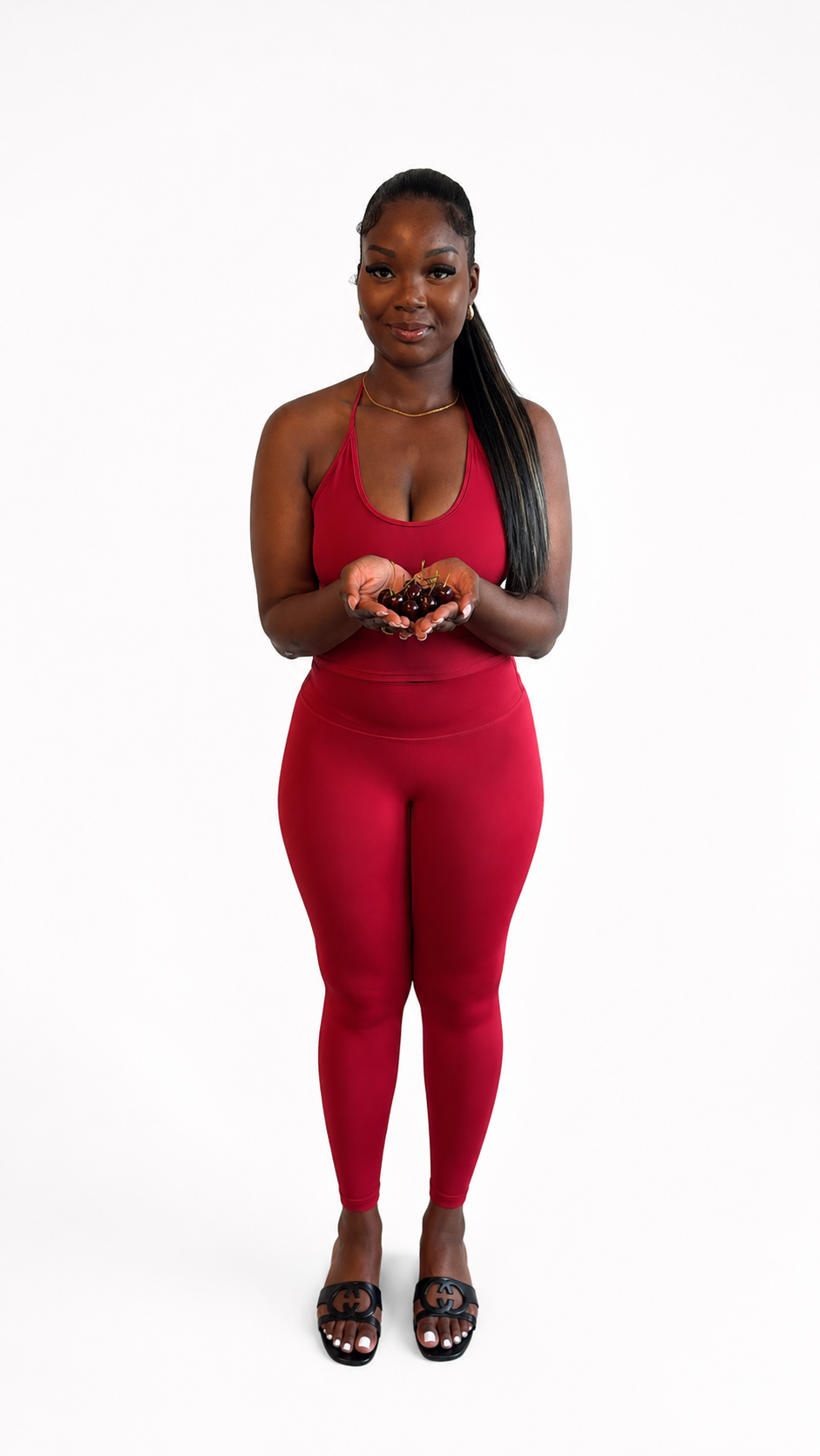 SS Cherry Halter Tank Set