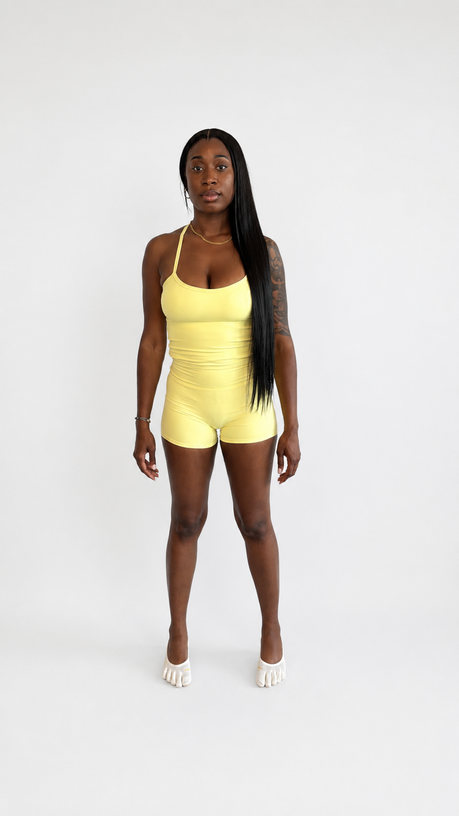 SS Butter Yellow Cross Back Set